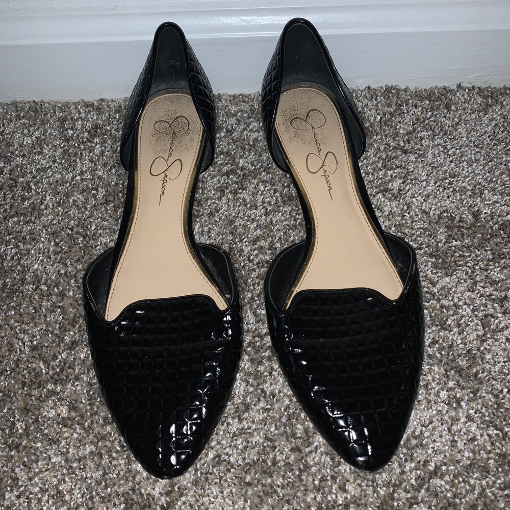 Black Pointed Toe Flats
